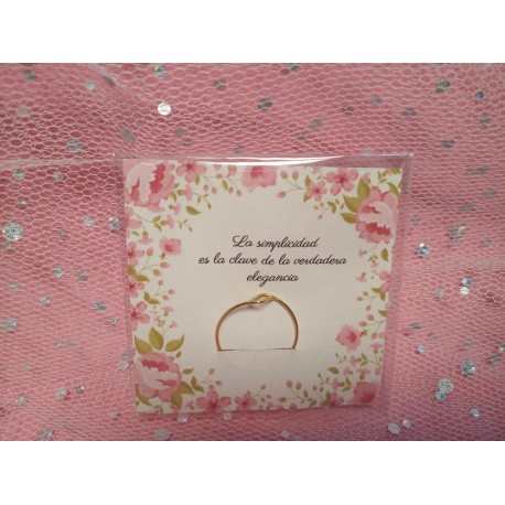 Detalle boda anillo golfield sencillo