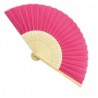 detalle abanico madera -tela fuxia